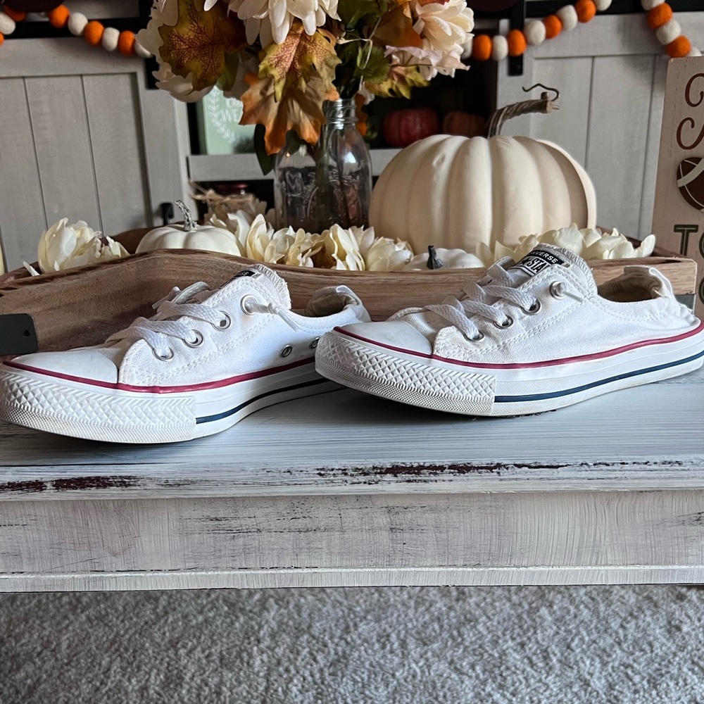 White Slip On Converse